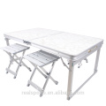 Niceway figure folding picnic table Set de mesa de picnic portátil de 4 asientos